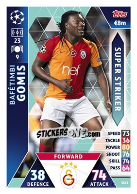 Sticker Bafetimbi Gomis - UEFA Champions League 2018-2019. Match Attax n. SS15 - Topps