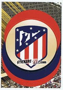 Sticker Atlético de Madrid - Logo - FIFA 365: 2018-2019. Grey backs - Panini