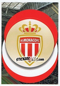 Sticker AS Monaco - Logo - FIFA 365: 2018-2019. Grey backs n. 9 - Panini