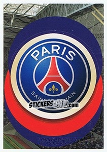 Sticker Paris Saint-Germain - Logo - FIFA 365: 2018-2019. Grey backs - Panini