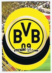 Sticker Borussia Dortmund - Logo - FIFA 365: 2018-2019. Grey backs - Panini