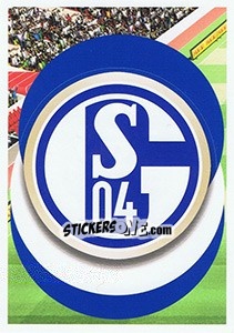 Sticker FC Schalke 04 - Logo - FIFA 365: 2018-2019. Grey backs - Panini