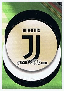 Sticker Juventus - Logo - FIFA 365: 2018-2019. Grey backs - Panini