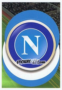 Sticker SSC Napoli - Logo - FIFA 365: 2018-2019. Grey backs - Panini