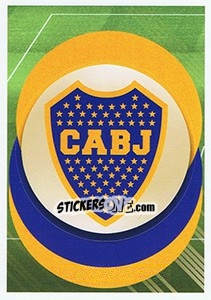 Cromo Boca Juniors - Logo - FIFA 365: 2018-2019. Grey backs - Panini