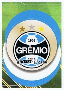 Cromo Gremio - Logo - FIFA 365: 2018-2019. Grey backs - Panini