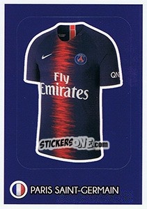 Sticker Paris Saint-Germain - Shirt - FIFA 365: 2018-2019. Grey backs - Panini