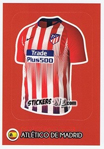 Sticker Atlético de Madrid - Shirt - FIFA 365: 2018-2019. Grey backs - Panini