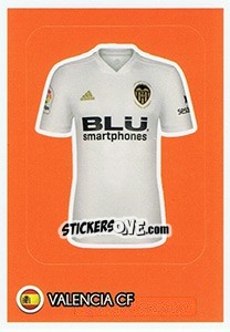 Figurina Valencia CF - Shirt - FIFA 365: 2018-2019. Grey backs - Panini