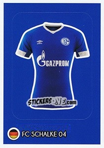 Sticker FC Schalke 04 - Shirt - FIFA 365: 2018-2019. Grey backs n. 33 - Panini