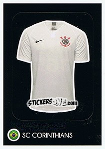 Sticker SC Corinthians - Shirt - FIFA 365: 2018-2019. Grey backs - Panini