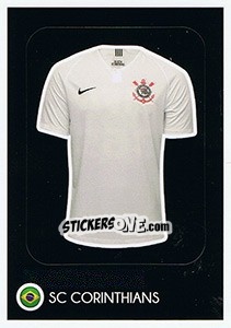 Cromo SC Corinthians - Shirt - FIFA 365: 2018-2019. Grey backs - Panini