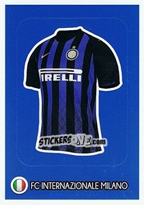 Sticker FC Internazionale Milano - Shirt - FIFA 365: 2018-2019. Grey backs n. 40 - Panini