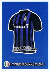 Cromo FC Internazionale Milano - Shirt - FIFA 365: 2018-2019. Grey backs - Panini