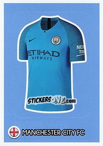 Cromo Manchester City - Shirt - FIFA 365: 2018-2019. Grey backs - Panini