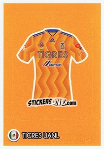 Cromo Tigres Uanl - Shirt - FIFA 365: 2018-2019. Grey backs - Panini