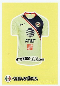 Sticker Club America - Shirt - FIFA 365: 2018-2019. Grey backs - Panini