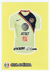 Figurina Club America - Shirt - FIFA 365: 2018-2019. Grey backs - Panini