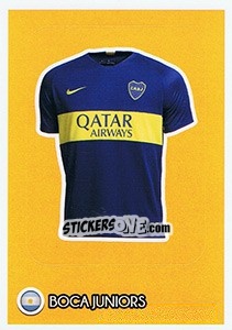 Sticker Boca Juniors - Shirt - FIFA 365: 2018-2019. Grey backs - Panini