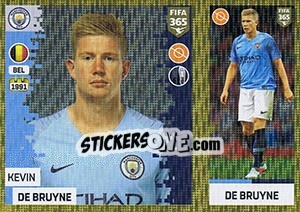 Sticker Kevin De Bruyne - FIFA 365: 2018-2019. Grey backs - Panini