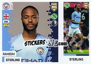 Figurina Raheem Sterling - FIFA 365: 2018-2019. Grey backs - Panini