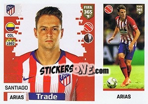 Sticker Santiago Arias - FIFA 365: 2018-2019. Grey backs - Panini