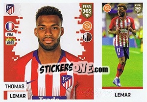 Sticker Thomas Lemar - FIFA 365: 2018-2019. Grey backs - Panini