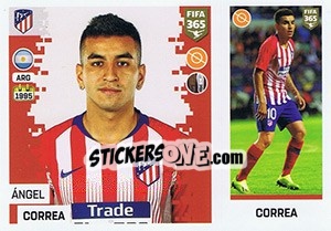 Figurina Ángel Correa - FIFA 365: 2018-2019. Grey backs - Panini