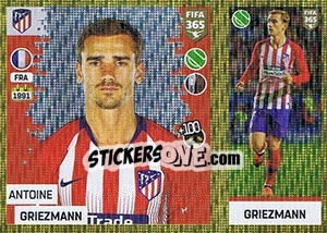 Figurina Antoine Griezmann - FIFA 365: 2018-2019. Grey backs - Panini