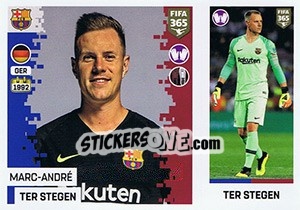 Sticker Marc-André ter Stegen - FIFA 365: 2018-2019. Grey backs - Panini