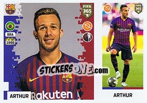 Figurina Arthur - FIFA 365: 2018-2019. Grey backs - Panini