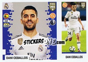 Sticker Dani Ceballos - FIFA 365: 2018-2019. Grey backs - Panini