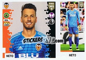 Cromo Neto - FIFA 365: 2018-2019. Grey backs - Panini