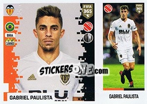 Sticker Gabriel Paulista - FIFA 365: 2018-2019. Grey backs - Panini