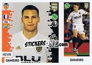 Sticker Kevin Gameiro - FIFA 365: 2018-2019. Grey backs n. 127 - Panini