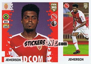Sticker Jemerson - FIFA 365: 2018-2019. Grey backs - Panini