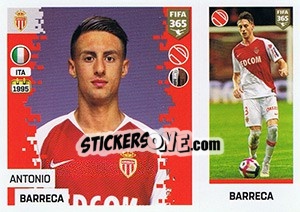 Sticker Antonio Barreca - FIFA 365: 2018-2019. Grey backs - Panini
