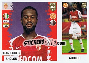 Sticker Jean-Eudes Aholou - FIFA 365: 2018-2019. Grey backs - Panini