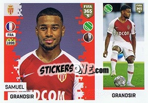 Sticker Samuel Grandsir - FIFA 365: 2018-2019. Grey backs - Panini