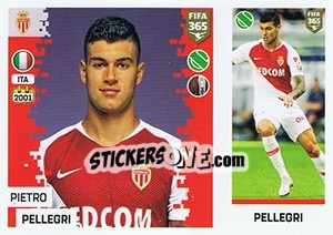 Sticker Pietro Pellegri - FIFA 365: 2018-2019. Grey backs - Panini