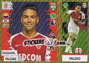 Sticker Radamel Falcao - FIFA 365: 2018-2019. Grey backs - Panini
