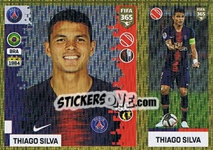 Sticker Thiago Silva - FIFA 365: 2018-2019. Grey backs - Panini