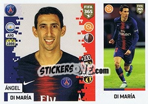 Cromo Ángel Di María - FIFA 365: 2018-2019. Grey backs - Panini