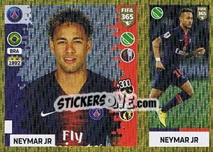 Sticker Neymar Jr - FIFA 365: 2018-2019. Grey backs n. 158 - Panini
