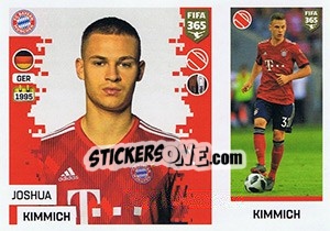Sticker Joshua Kimmich - FIFA 365: 2018-2019. Grey backs - Panini