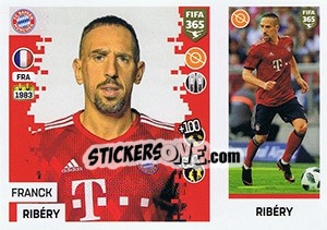 Cromo Franck Ribéry - FIFA 365: 2018-2019. Grey backs - Panini