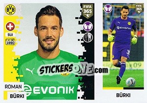 Cromo Roman Bürki - FIFA 365: 2018-2019. Grey backs - Panini