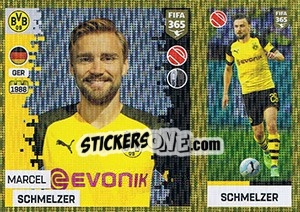 Sticker Marcel Schmelzer - FIFA 365: 2018-2019. Grey backs - Panini