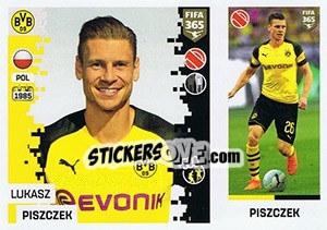 Sticker Lukasz Piszczek - FIFA 365: 2018-2019. Grey backs - Panini