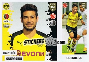 Sticker Raphaël Guerreiro - FIFA 365: 2018-2019. Grey backs n. 181 - Panini